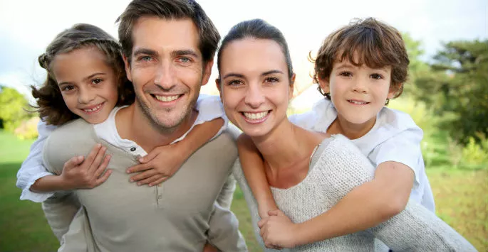 smiling family