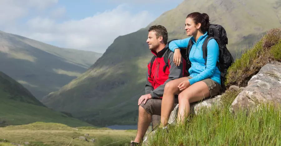 couple hiking