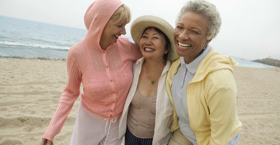 smiling friends after dietary guidance